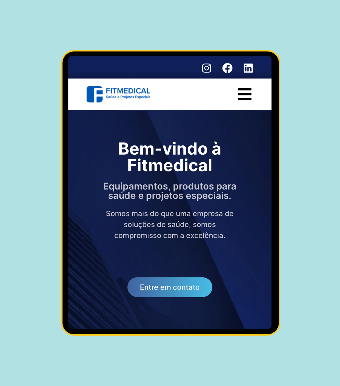 Site portfólio FitMedical